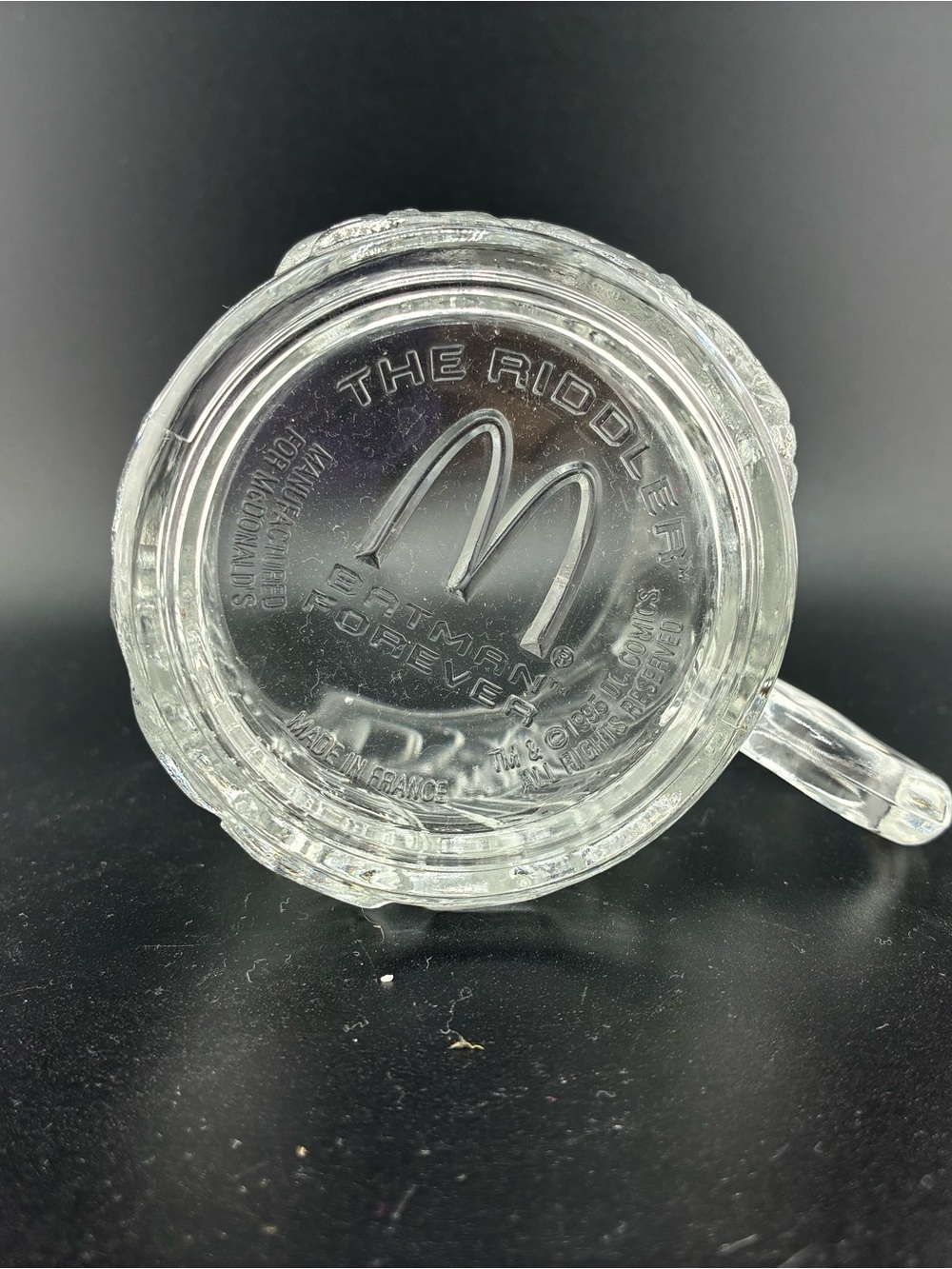 McDonald's Batman Clear Glass Decorative Mugs - Transparent Set of 3 - Picture 11 of 11